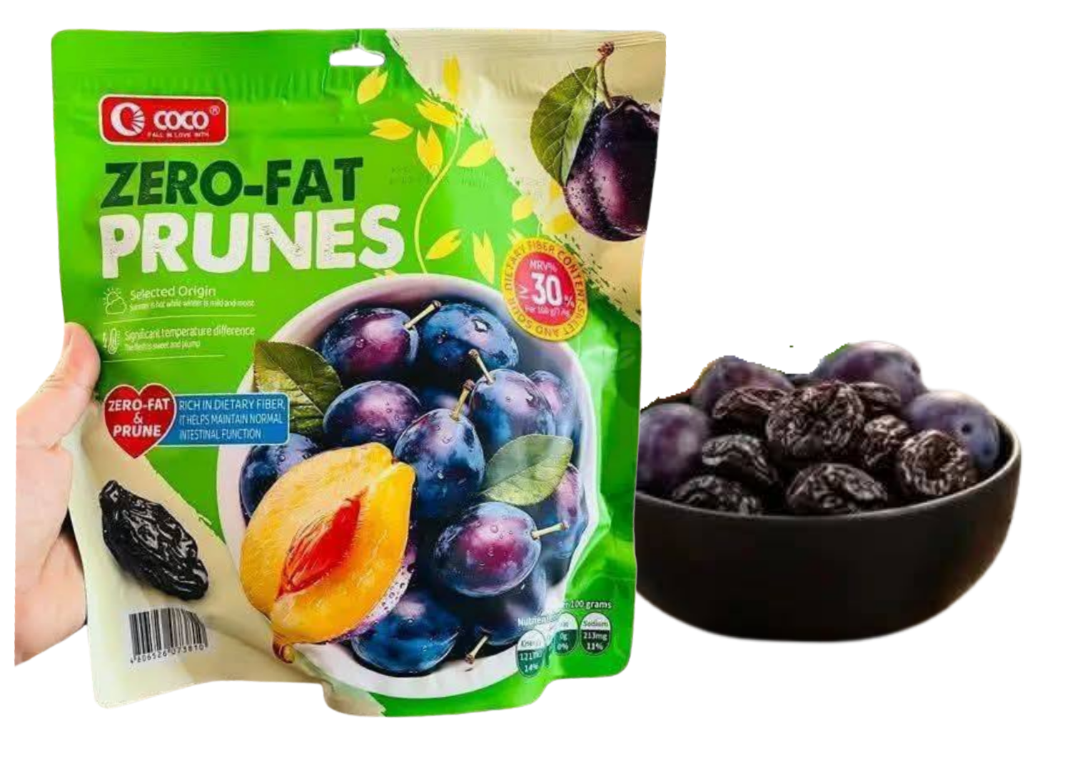 Coco Zero-Fat Prunes 256g