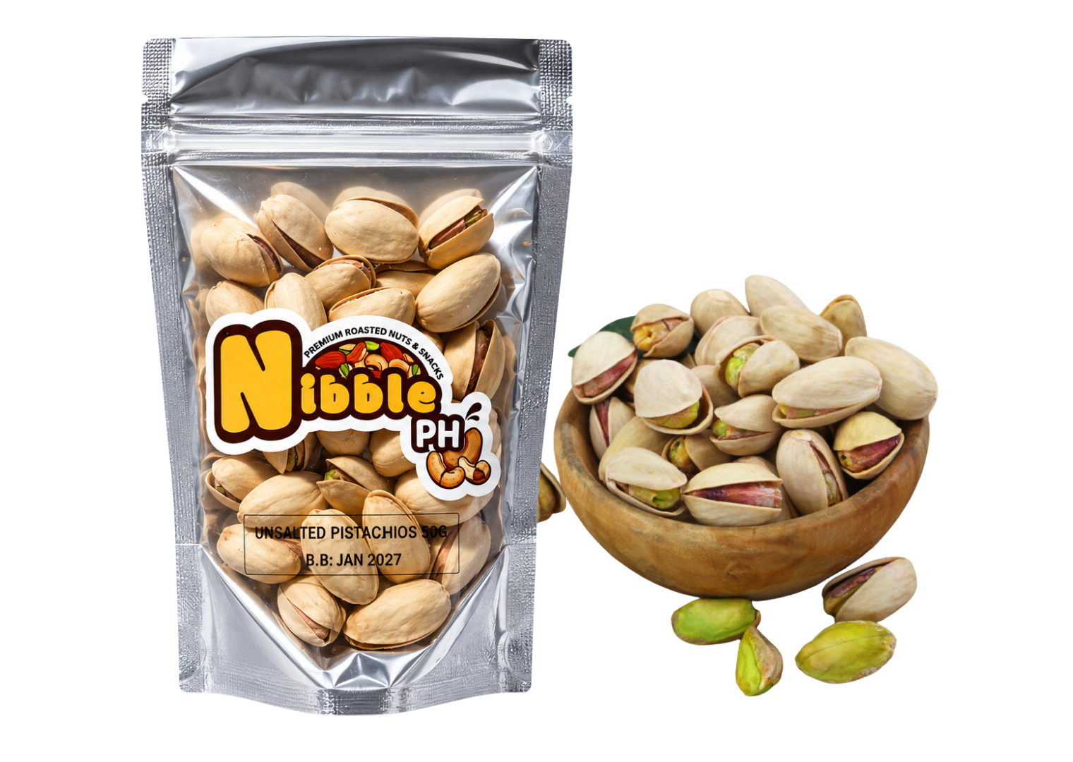 Nibbleph Pistachios 50g