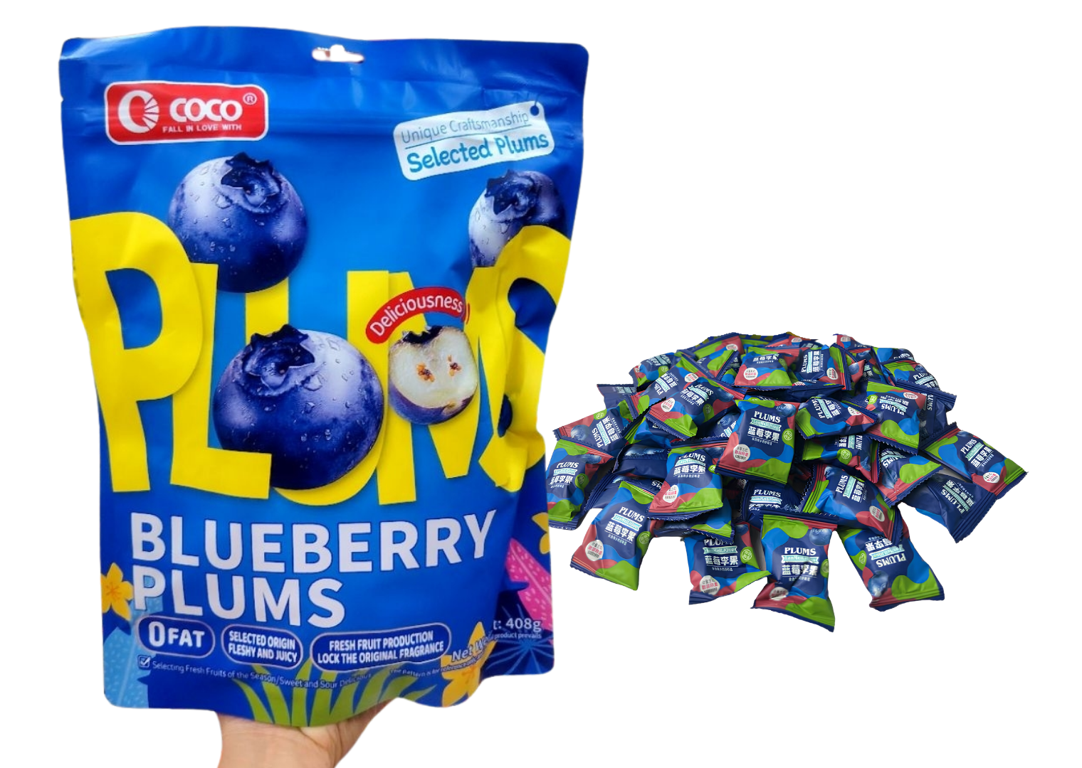 Coco Blueberry Plums 408g
